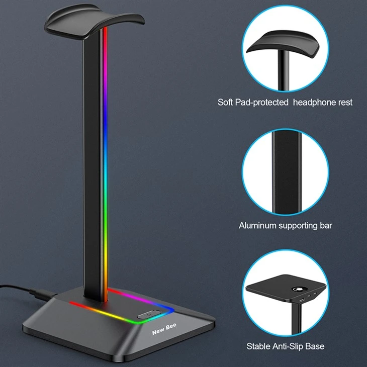 headset stand led