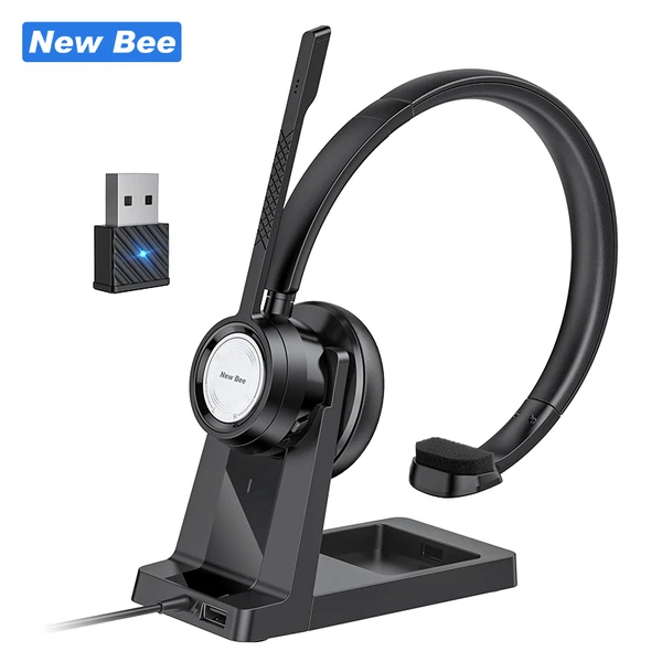 DSP ENC Single Ear Wireless Headset with Mic DSP ENC Single Ear Wireless Headset with Mic